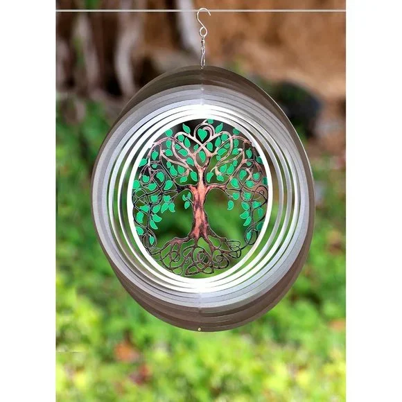 Wind Spinners for Yard Outdoor Garden Decoration 15 inch Tree